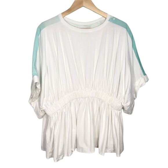 ZARA DOLMAN SLEEVE CINCH BACK FLORAL BLOUSE TOP LARGE - Picture 3 of 9